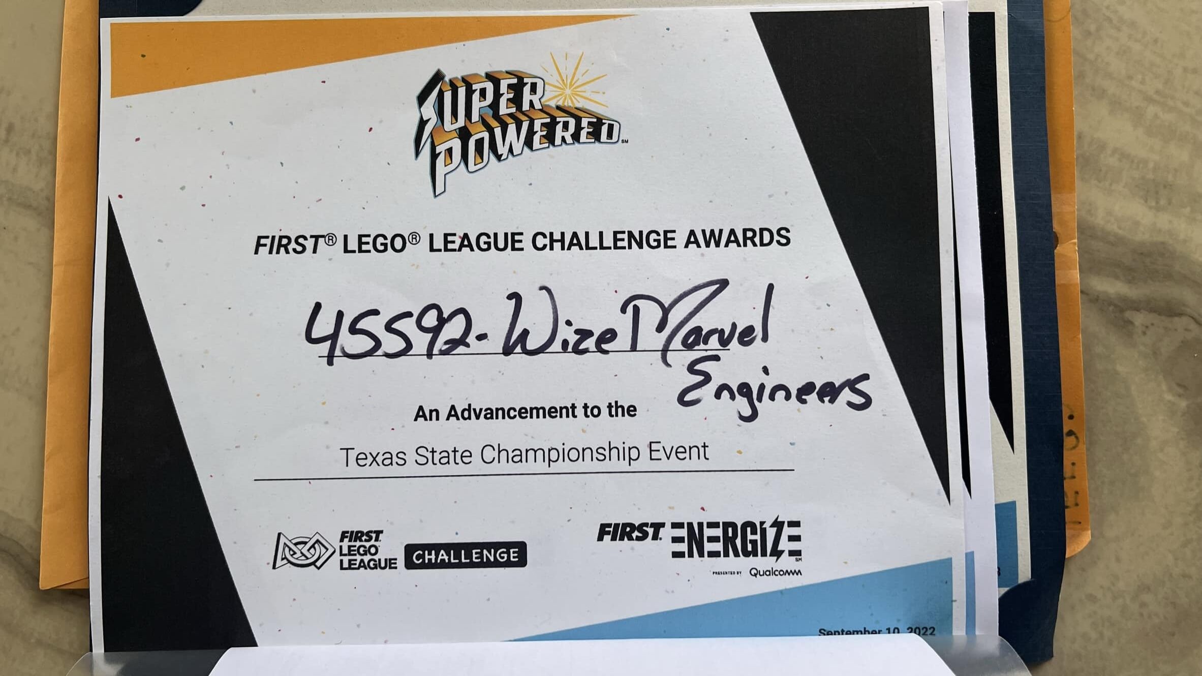 First LEGO League Super Powered Awards