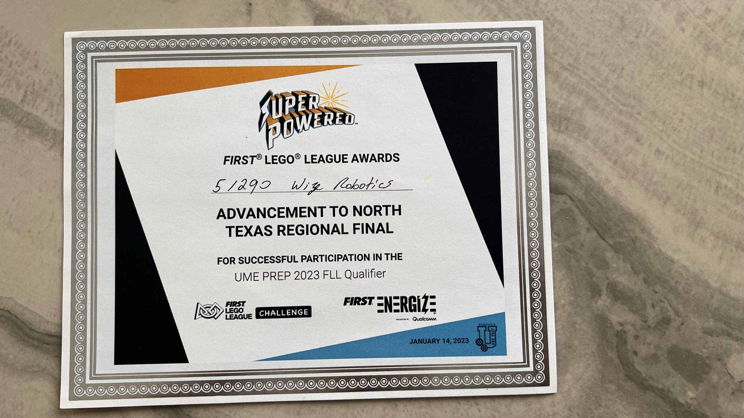 First LEGO League Super Powered Awards