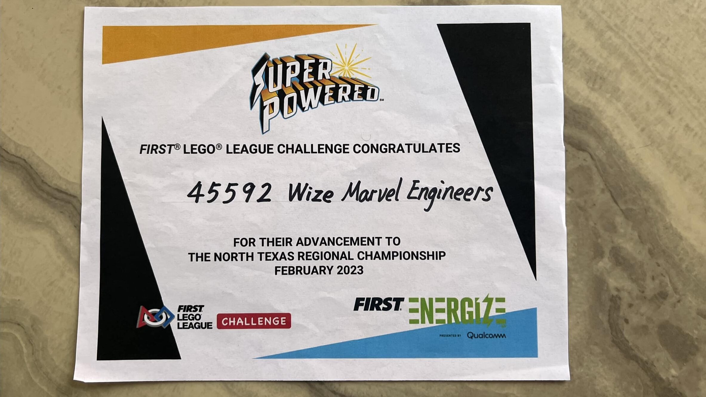 First LEGO League Super Powered Awards